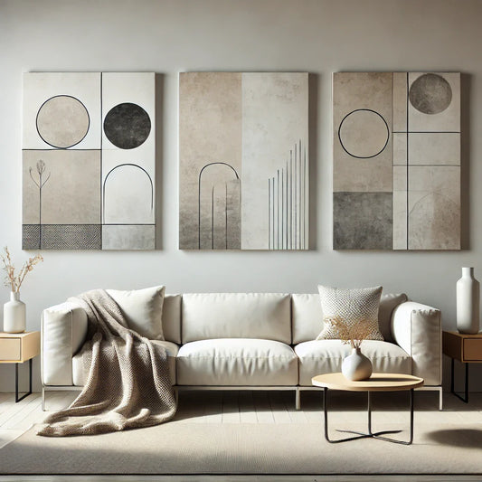 Abstract Canvas Wall Art Ideas to Complement Minimalist Interiors
