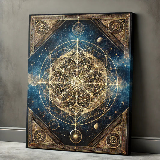 Celestial Geometry: The Harmonious Blend of Abstract Canvas Wall Art Prints