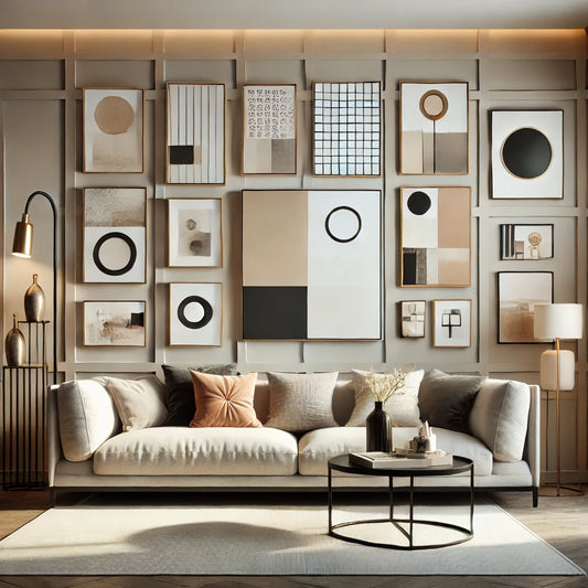 How to Create a Modern Art Gallery Wall with Canvas Prints