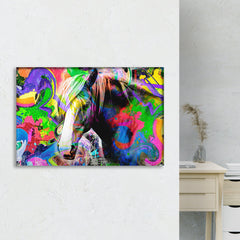 Beautiful Black Horse Wall Art