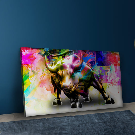 BIg Bull Canvas Wall Art
