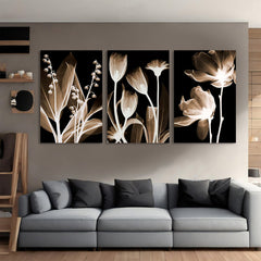 Florals Black & White Drama