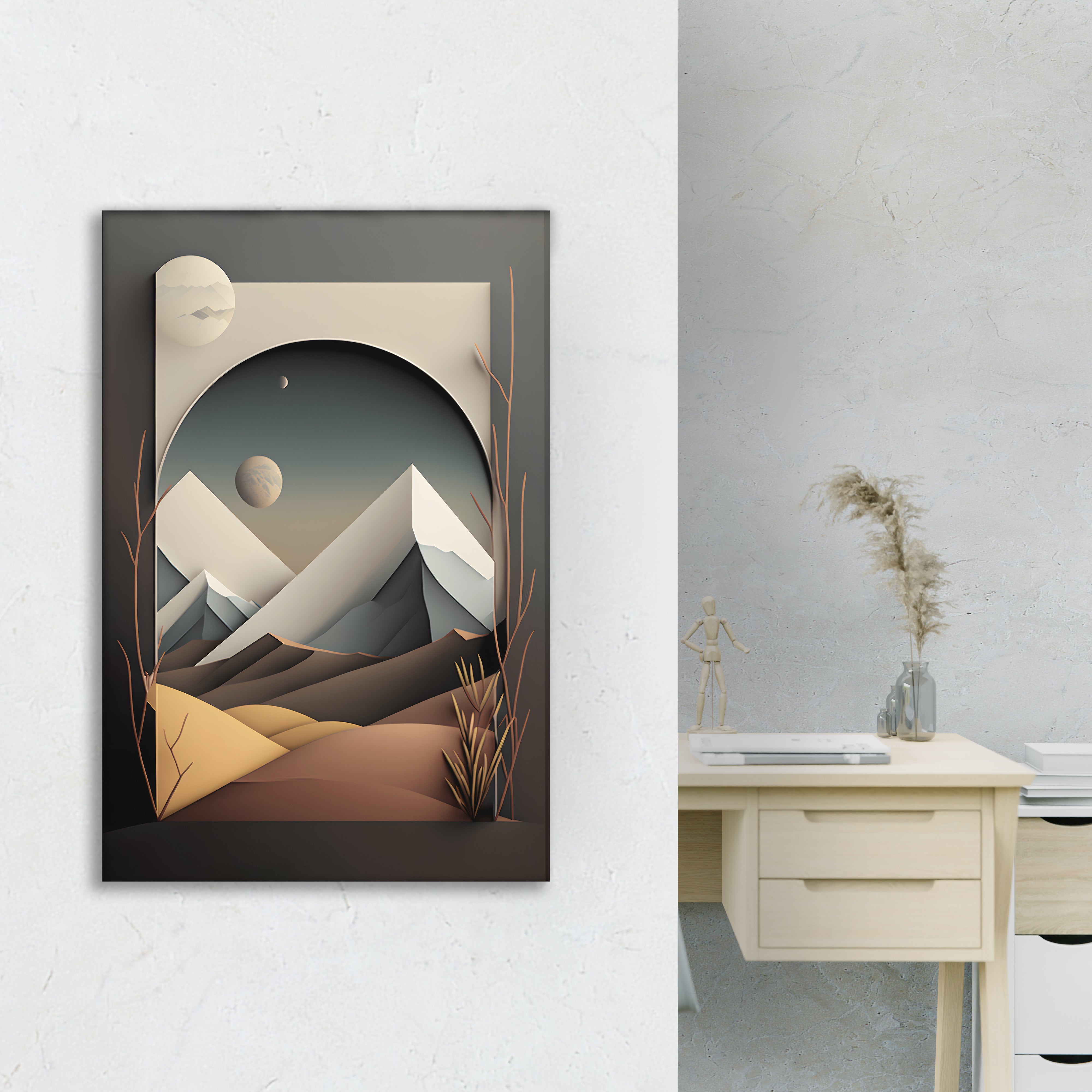 Dessert in Square Abstract Art.