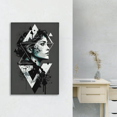 Face Canvas Abstract Art