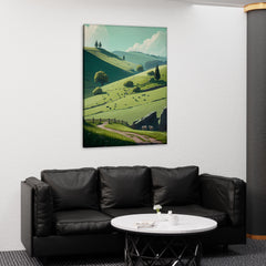 Radiant Sunset Fields