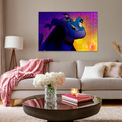 Stylish Batman Canvas Wall Art for Comic Book Lovers & DC Fans