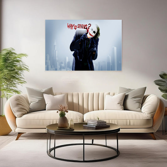 Joker Supervillain Canvas Wall Art: Gotham’s Most Infamous Character