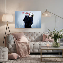 Joker Supervillain Canvas Wall Art: Gotham’s Most Infamous Character