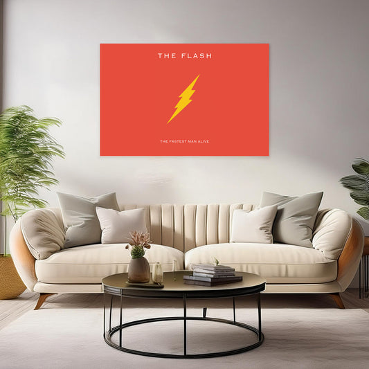 The Flash Wall Art Prints: Super Speed Hero for Home & Office Decor