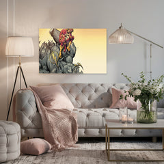 Flash Superhero Canvas Wall Art: Modern Decor for Comic Book Fans