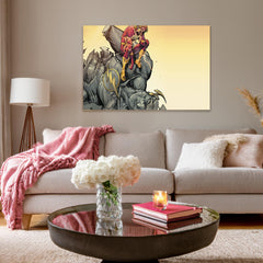 Flash Superhero Canvas Wall Art: Modern Decor for Comic Book Fans