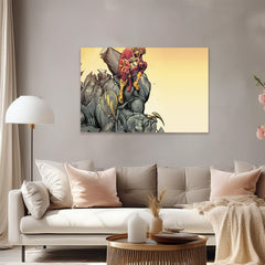 Flash Superhero Canvas Wall Art: Modern Decor for Comic Book Fans