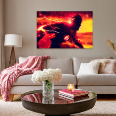 Flash Superhero Canvas Prints: Bold, Vibrant Wall Art for Your Home