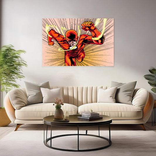The Flash Superhero Wall Art: Bold, Action-Packed Prints for Fans