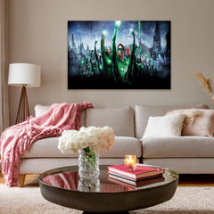 Green Lantern Superhero Canvas Prints: Bold Wall Art for Your Room