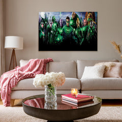 DC Comics Green Lantern Canvas Wall Art: Brighten Your Space with Power