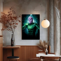 Green Lantern Superhero Wall Art: Modern Canvas Prints for Home Decor