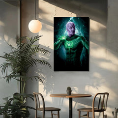 Green Lantern Superhero Wall Art: Modern Canvas Prints for Home Decor
