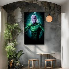 Green Lantern Superhero Wall Art: Modern Canvas Prints for Home Decor