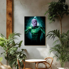 Green Lantern Superhero Wall Art: Modern Canvas Prints for Home Decor