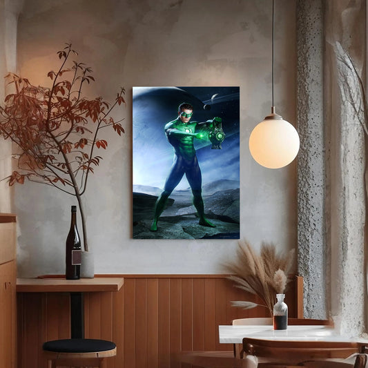 Green Lantern Superhero Canvas Prints: Bold Wall Art for DC Fans