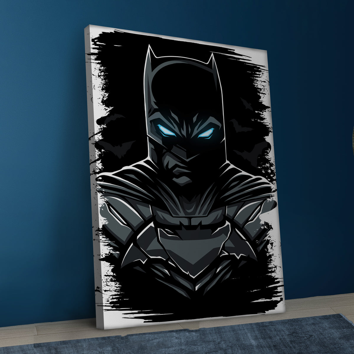 Batman Face Canvas Wall Art