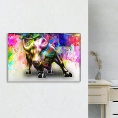 BIg Bull Canvas Wall Art