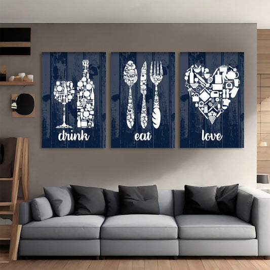 Dring Eat Love Wall Art