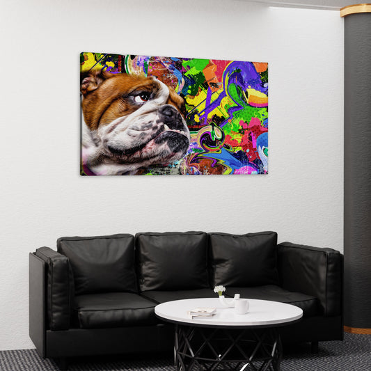 Bull Dog Canvas Wall Art