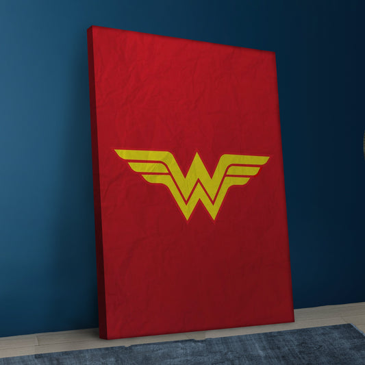 Wonder Women Logo Canvas Art