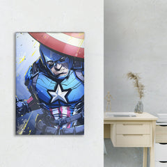 Captain America Canvas Painting