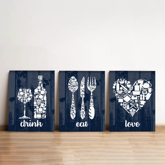 Dring Eat Love Wall Art