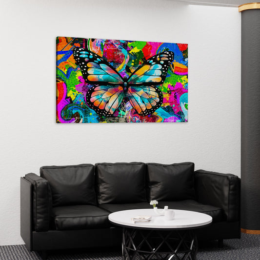 Multicolor Beautiful Butterfly Art