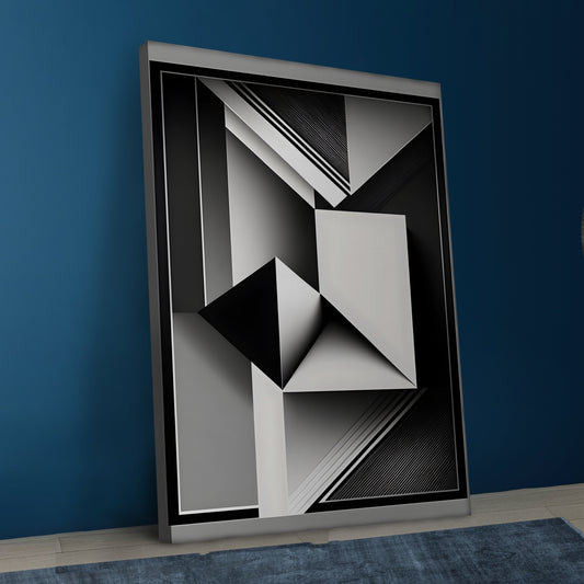 Origami Canvas Abstract Art.