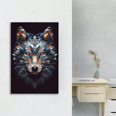 Wolf Face Canvas Wall Art