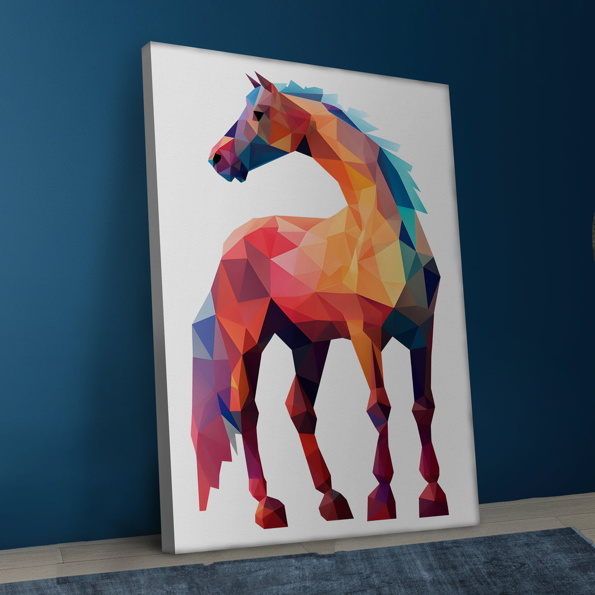 Colorful Horse Canvas Wall Art