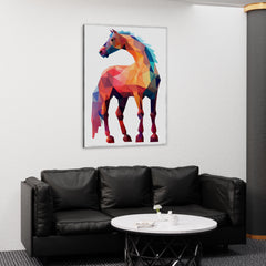 Colorful Horse Canvas Wall Art