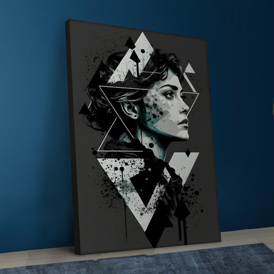 Face Canvas Abstract Art