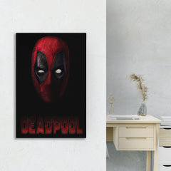 Deadpool Face Canvas Wall Art