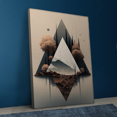 Tri Angle Abstract Canvas Art.