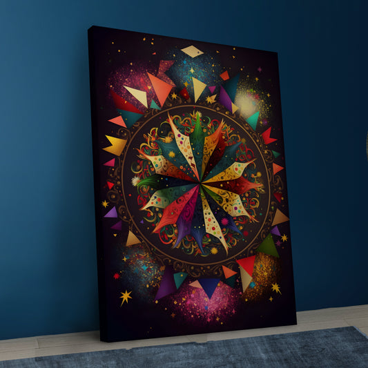 Serenity Swirls Mandala Canvas