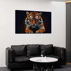 Focused Tiger Canvas Wall Art