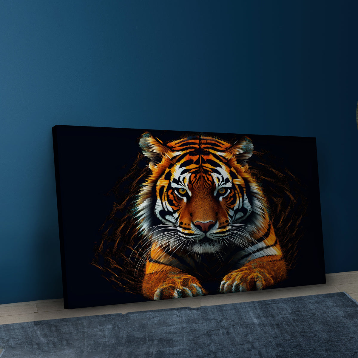 Focused Tiger Canvas Wall Art