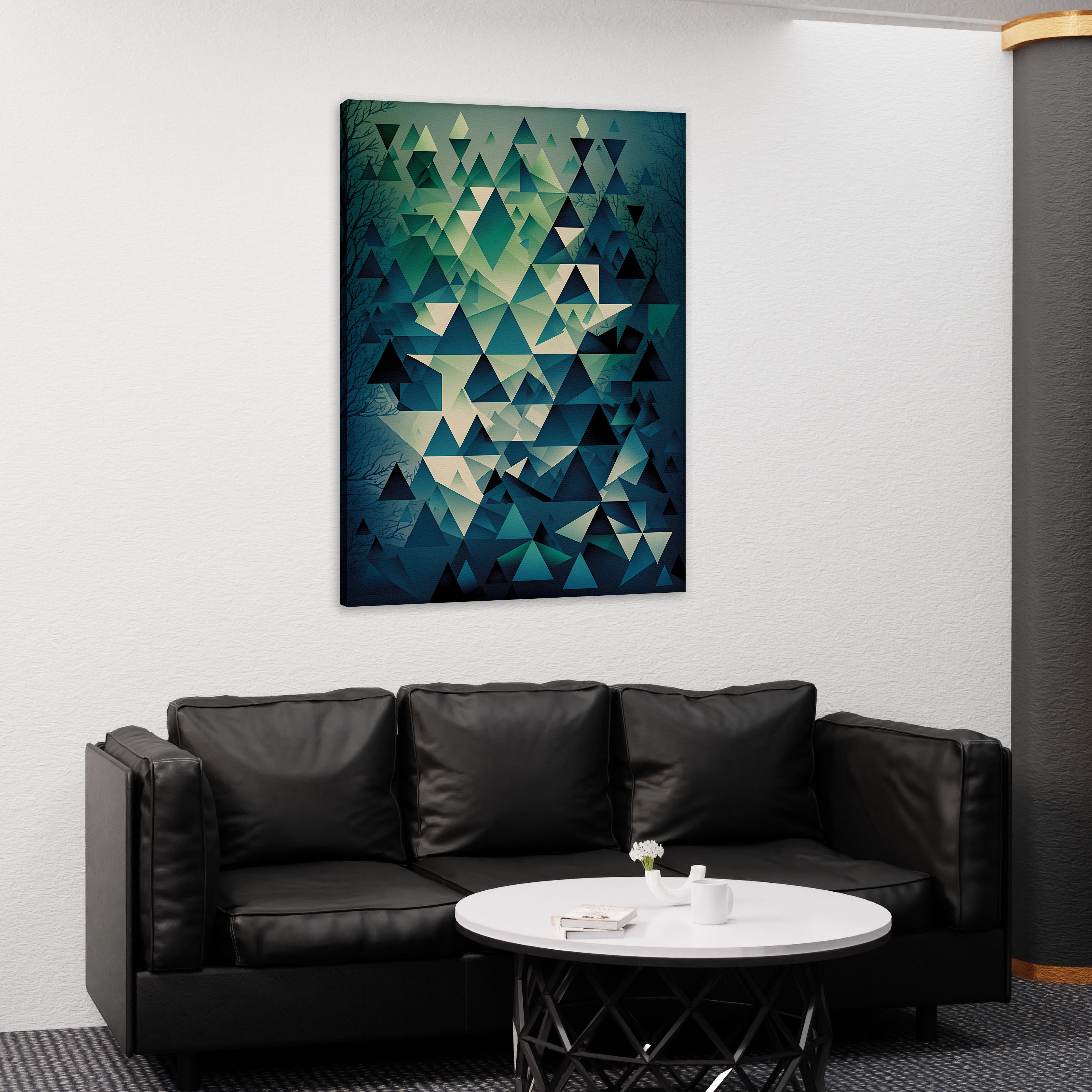 Multishape Abstract Canvas Wall Art.