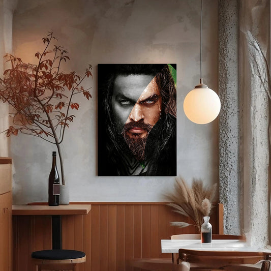 Aquaman Superhero Canvas Print - DC Comics Decor Art Prints - Epic Underwater Adventure Wall Art - King of Atlantis Home Decor Canvas Prints