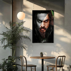 Aquaman Superhero Canvas Print - DC Comics Decor Art Prints - Epic Underwater Adventure Wall Art - King of Atlantis Home Decor Canvas Prints