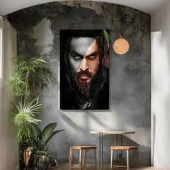 Aquaman Superhero Canvas Print - DC Comics Decor Art Prints - Epic Underwater Adventure Wall Art - King of Atlantis Home Decor Canvas Prints