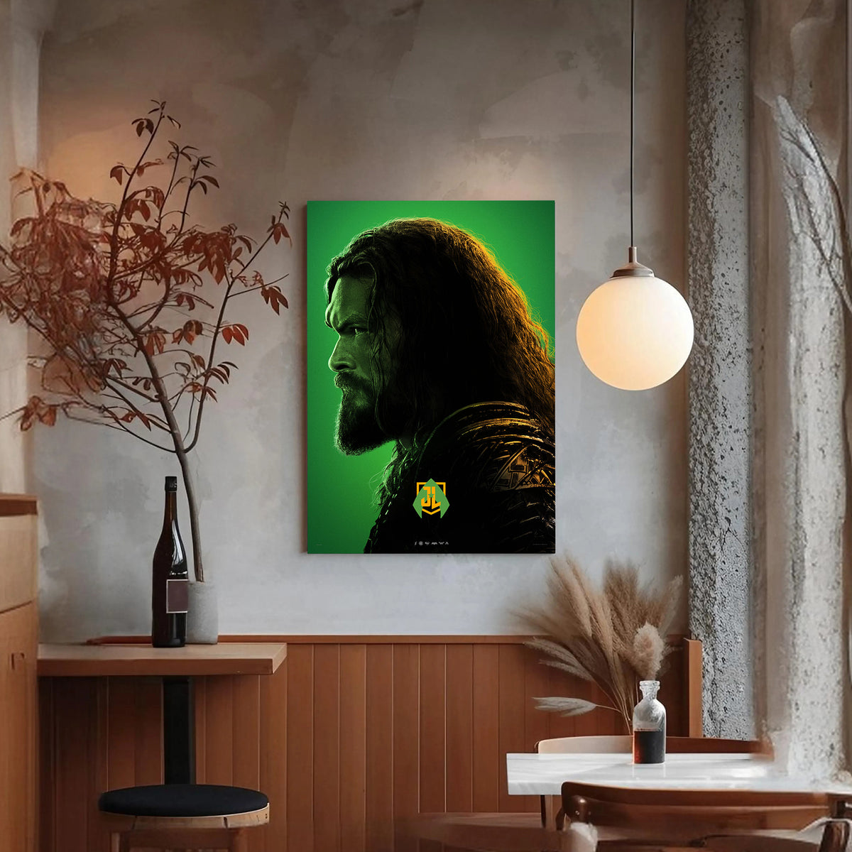 Aquaman Canvas Wall Art Prints - Epic DC Comics Hero Decor Prints - Underwater Adventure Canvas Print - Oceanic King Artwork for Living Room