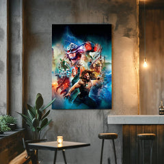 Aquaman Superhero Canvas Wall Art Prints - Oceanic Kingdom Decor Prints - DC Comics Print - Epic Underwater Scene for Home & Office Decor