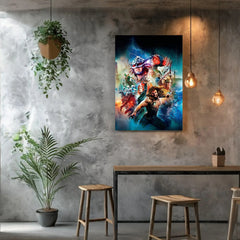 Aquaman Superhero Canvas Wall Art Prints - Oceanic Kingdom Decor Prints - DC Comics Print - Epic Underwater Scene for Home & Office Decor